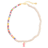 Colorful Tassel Choker Clay Necklace