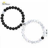 Magnetic Couple Bracelets Natural Stone Beads Romantic Jewelry Present