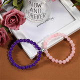 Magnetic Couple Bracelets Natural Stone Beads Romantic Jewelry Present