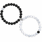 Magnetic Couple Bracelets Natural Stone Beads Romantic Jewelry Present