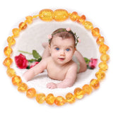 Natural Amber Teething Bracelet for Baby Unisex Gift