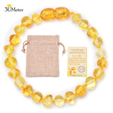 Natural Amber Teething Bracelet for Baby Unisex Gift