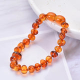 Natural Amber Teething Bracelet for Baby Unisex Gift