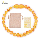 Natural Amber Teething Bracelet for Baby Unisex Gift