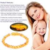 Natural Amber Teething Bracelet for Baby Unisex Gift