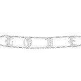 3U Old English Letter Bracelet Personalized Name Plate Gothic Bangle