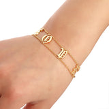 8mm Old English Name Bracelet Personalized Dainty Jewelry