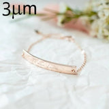 Personalized Bar Bracelet Initial Bridesmaid Gift Name Custom Jewelry