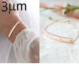 Personalized Bar Bracelet Initial Bridesmaid Gift Name Custom Jewelry