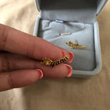 Custom Name Earrings Stainless Steel Initials Nameplate Studs