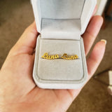Custom Name Earrings Stainless Steel Initials Nameplate Studs