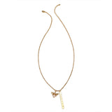 Personalized Initial Tiny Bar Honeycomb Necklace Bee Pendant Birthday Gift