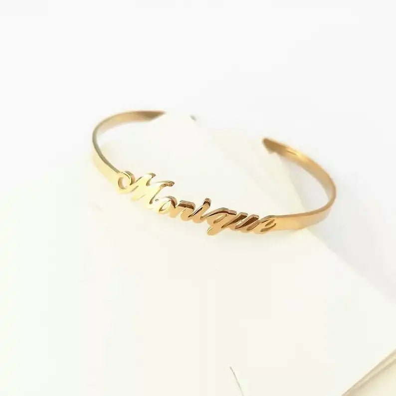 Personalized Jewelry Name Bracelet Bangle for Women