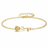 Rose Bracelet Beauty and The Beast Forever Love Final Rose Chain Bracelet