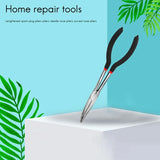 3X 11 Inch Nose Pliers Set Straight Bent Tip Mechanic Grip Hand Tool