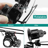 3X 4X 5X Magnifier Glasses Watch Repair Loupe Lens