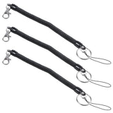 Spring Cord Rope Swivel Lobster Clasp Keyring Chain Strap