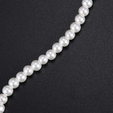 3X Charm Pearl Necklace Metal Clasp Elegant Accessory