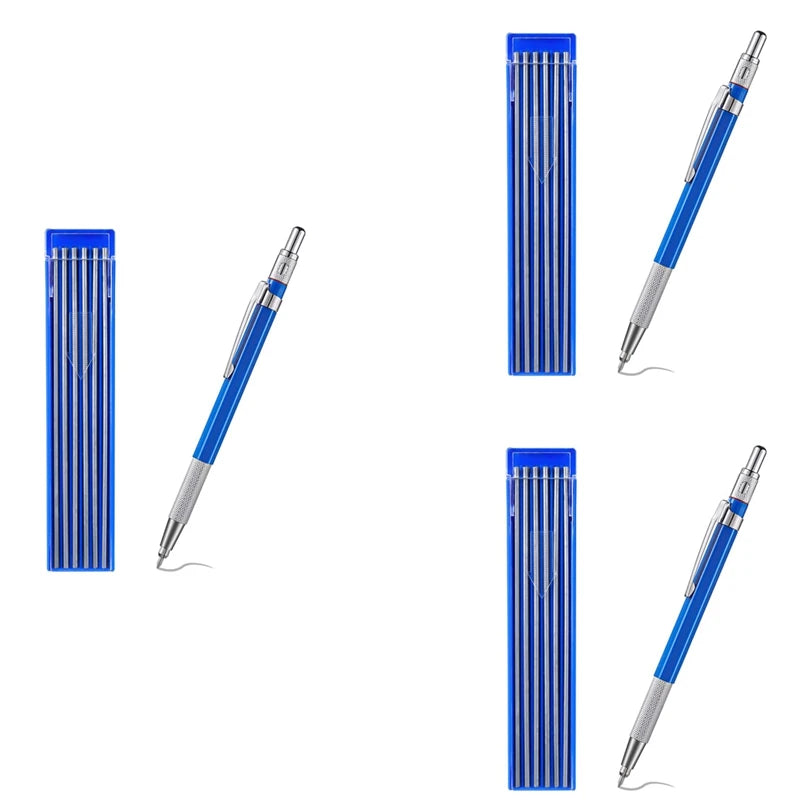 3X Mechanical Pencils with Sharpener for Pipe Fitter Welder Steel Construction