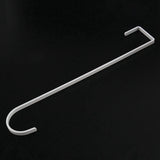 Over Door Wreath Hook - Metal Hanger For Front Or Back Door (White)