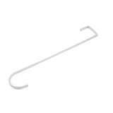 Over Door Wreath Hook - Metal Hanger For Front Or Back Door (White)