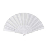 3X Plastic Fabric Hand Foldable Fan For Ladies Men