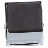 3X Silver Tone Spring Loaded Memo Ticket Magnetic Clip