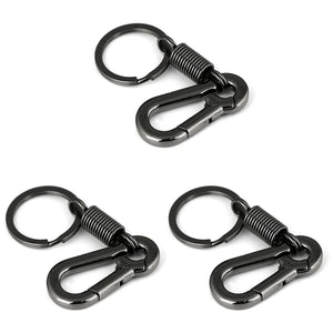 Sturdy Carabiner Key Chain Polished Key Ring Business Waist Key Chain