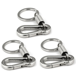 Sturdy Carabiner Key Chain Polished Spring Key Business Waist Key Chain