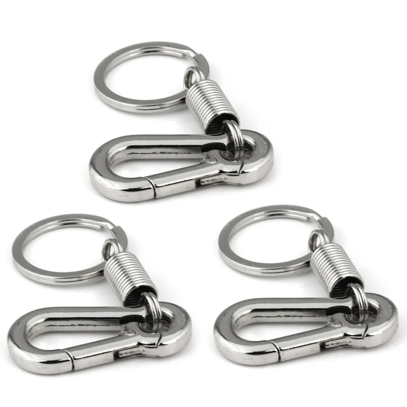 Sturdy Carabiner Key Chain Polished Spring Key Business Waist Key Chain
