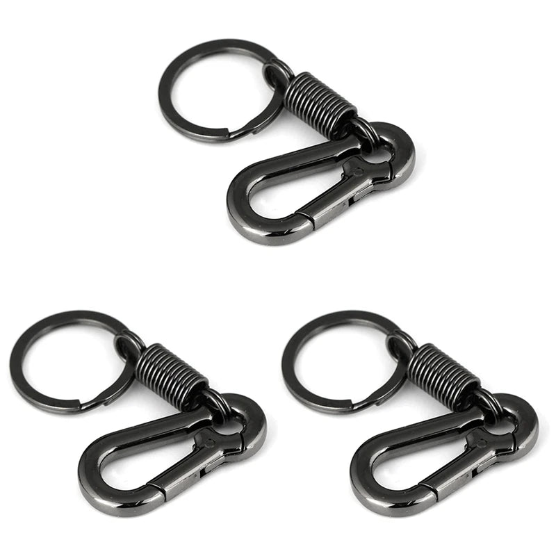 Sturdy Carabiner Key Chain Polished Key Ring Business Waist Key Chain