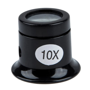 3X 10X Loupe Optical Glass Magnifier Magnifying Lens Tool