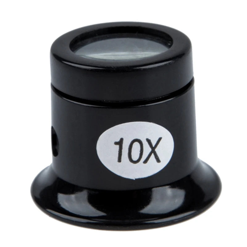 3X 10X Loupe Optical Glass Magnifier Magnifying Lens Tool