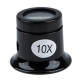 3X 10X Loupe Optical Glass Magnifier Magnifying Lens Tool