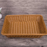 3X Wicker Storage Basket, Brown Bread Basket
