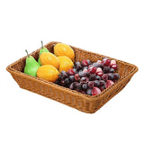 3X Wicker Storage Basket, Brown Bread Basket
