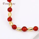 18K Plated Oval Spacer Beads for Jewelry Making DIY Findings