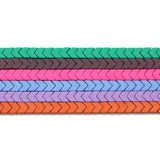 3X6MM Matte MulitColor Arrows Natural Hematite Stone Rubber Spacers Loose Beads