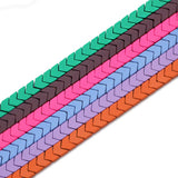 3X6MM Matte MulitColor Arrows Natural Hematite Stone Rubber Spacers Loose Beads