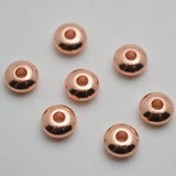 3X6mm Metal Copper Rondelle Spacer Beads 100pc/Lot