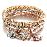 Elastic Bracelets & Bangle Crystal Tree of Life Owl Key Charm Jewelry