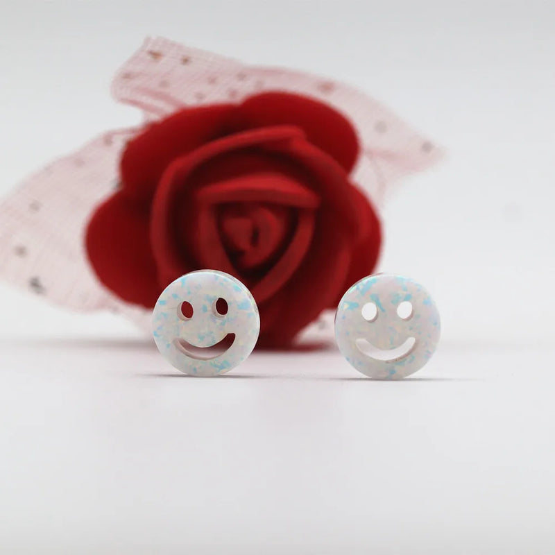 10mm Synthetic Opal smile Opal For Jewelry