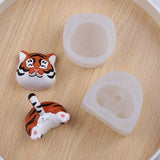 3D Tiger Panda Silicone Mold Animal Butt Silicone Candle Mold
