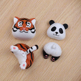 3D Tiger Panda Silicone Mold Animal Butt Silicone Candle Mold