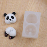 3D Tiger Panda Silicone Mold Animal Butt Silicone Candle Mold