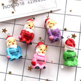 Santa Claus Tree Earring Charms for Christmas DIY Decoration