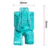 Hand Carved Crystal Elephant Figurine Gemstone Statue for Decor Chakra Healing