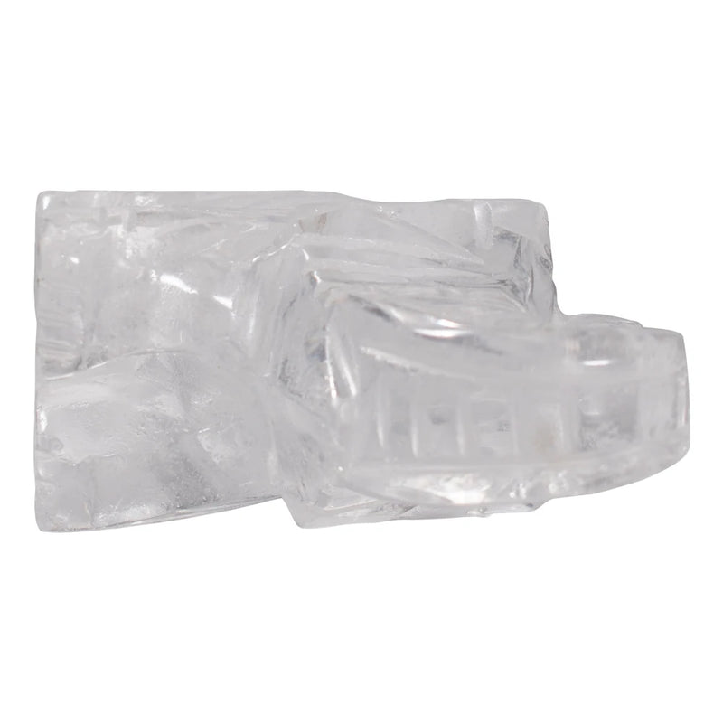 3" Healing Quartz Guardian Elephant Figurine Hand Carved Gemstone Decor Gift