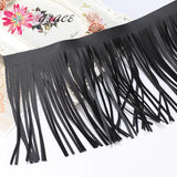 3m Suede PU Leather Tassels Fringe Trim DIY Necklace Lace Skirt Clothes