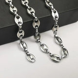 3m 5mm Stainless Steel Coffee Beans Link Chain for DIY Necklace